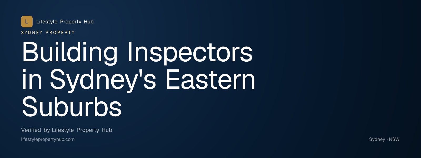 building inspectors eastern suburbs sydney