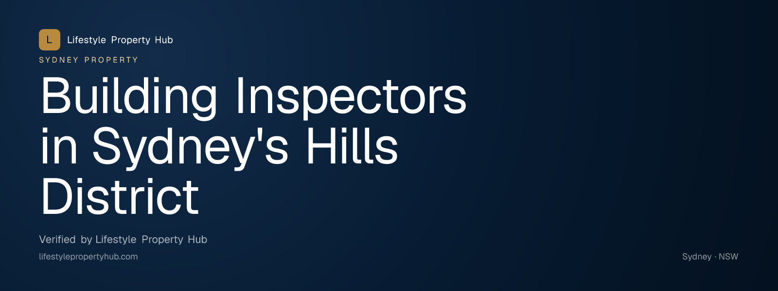 building inspectors hills district sydney