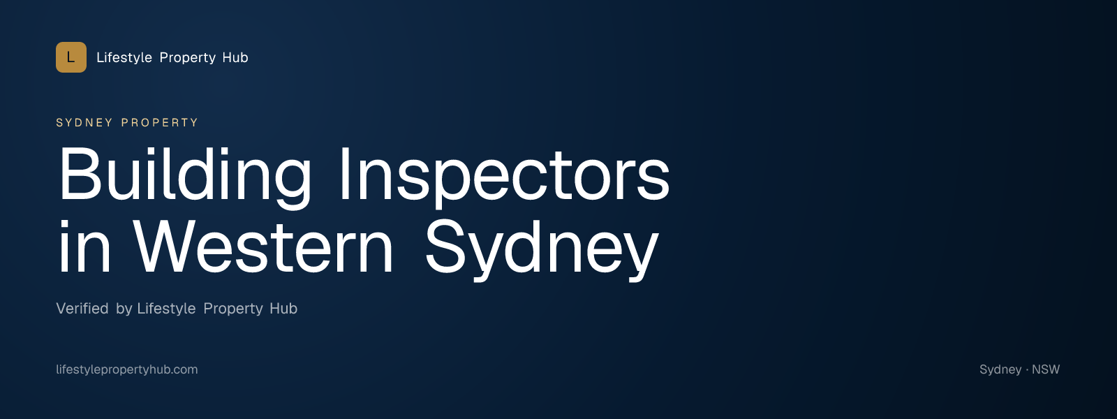 building inspectors western sydney sydney