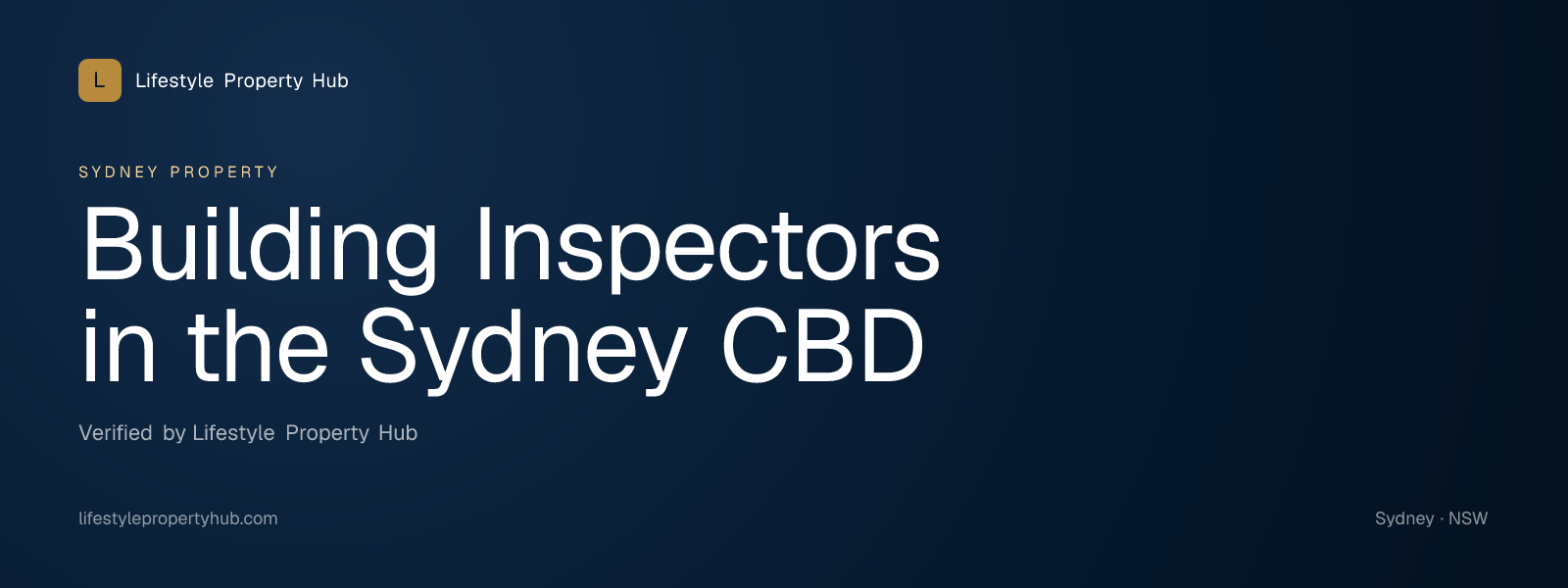 building inspectors sydney cbd sydney