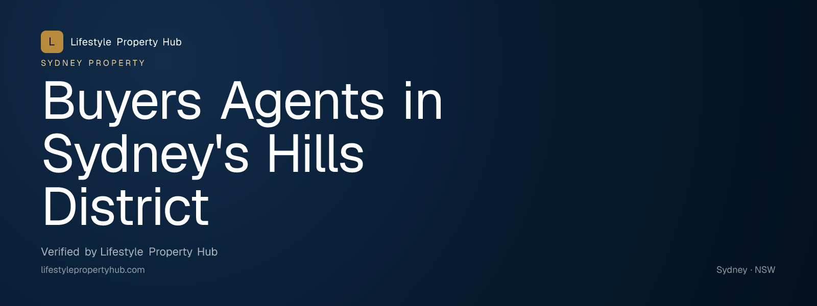 buyers agents hills district sydney