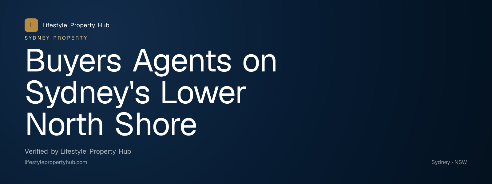 buyers agents lower north shore sydney