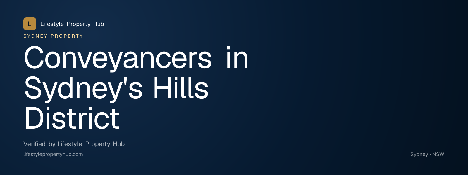 conveyancers hills district sydney