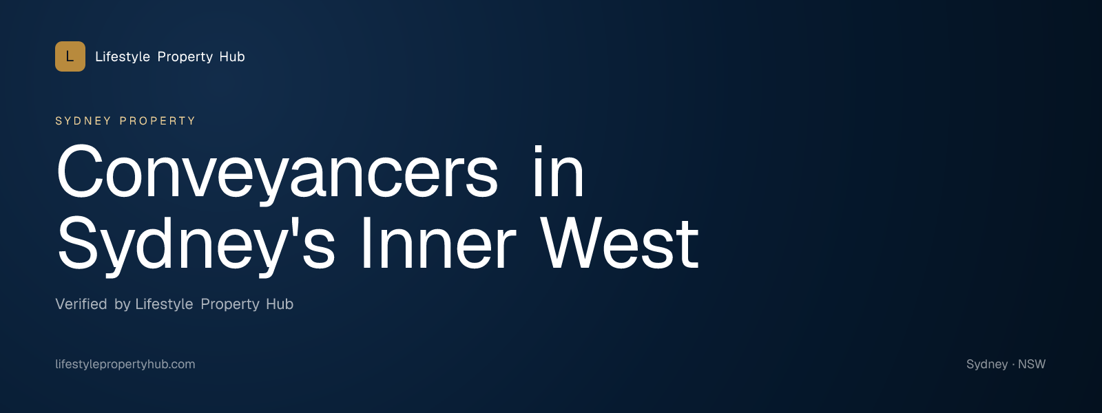 conveyancers inner west sydney