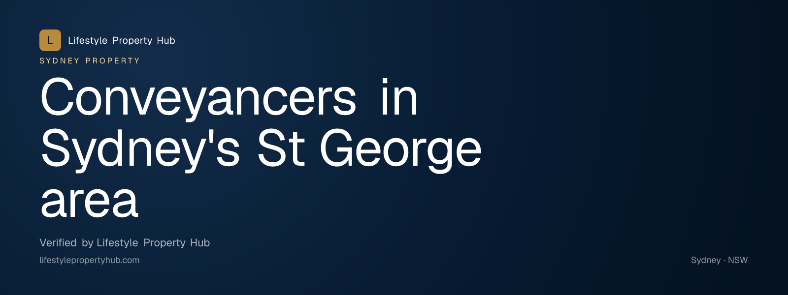 conveyancers st george sydney