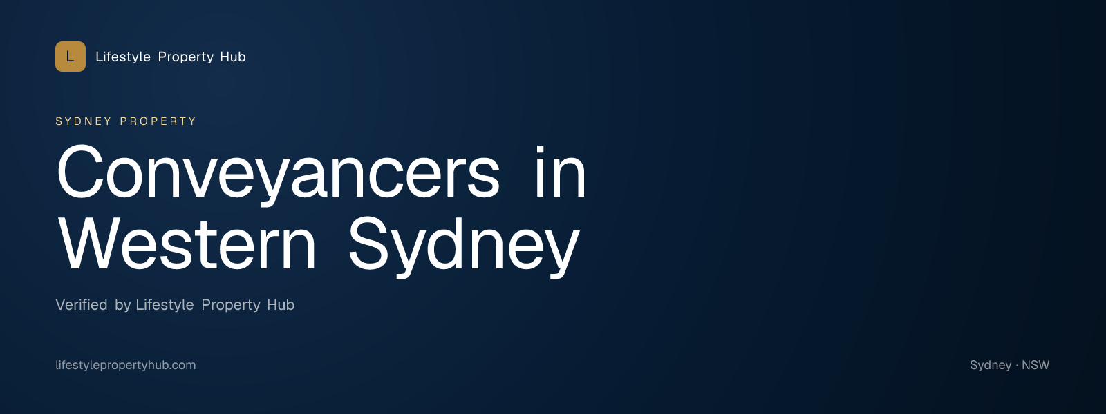 conveyancers western sydney sydney