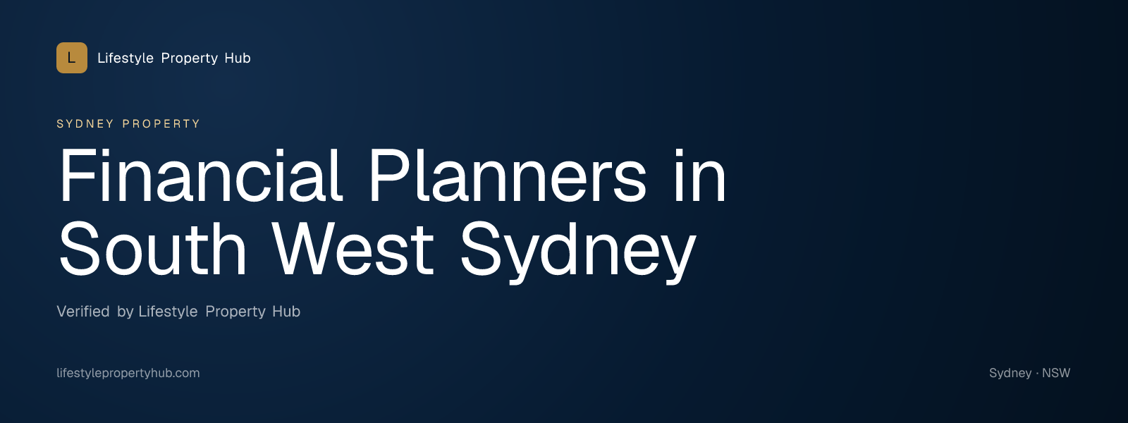 financial planners south west sydney sydney