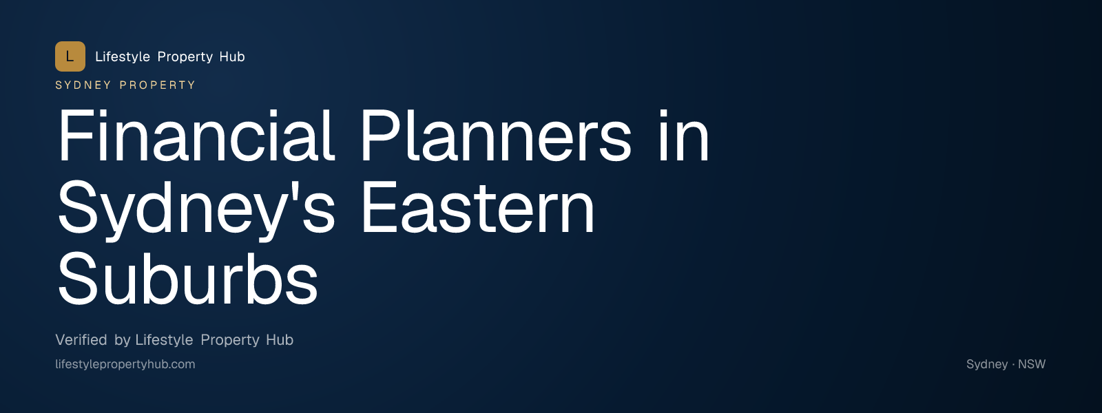 financial planners eastern suburbs sydney