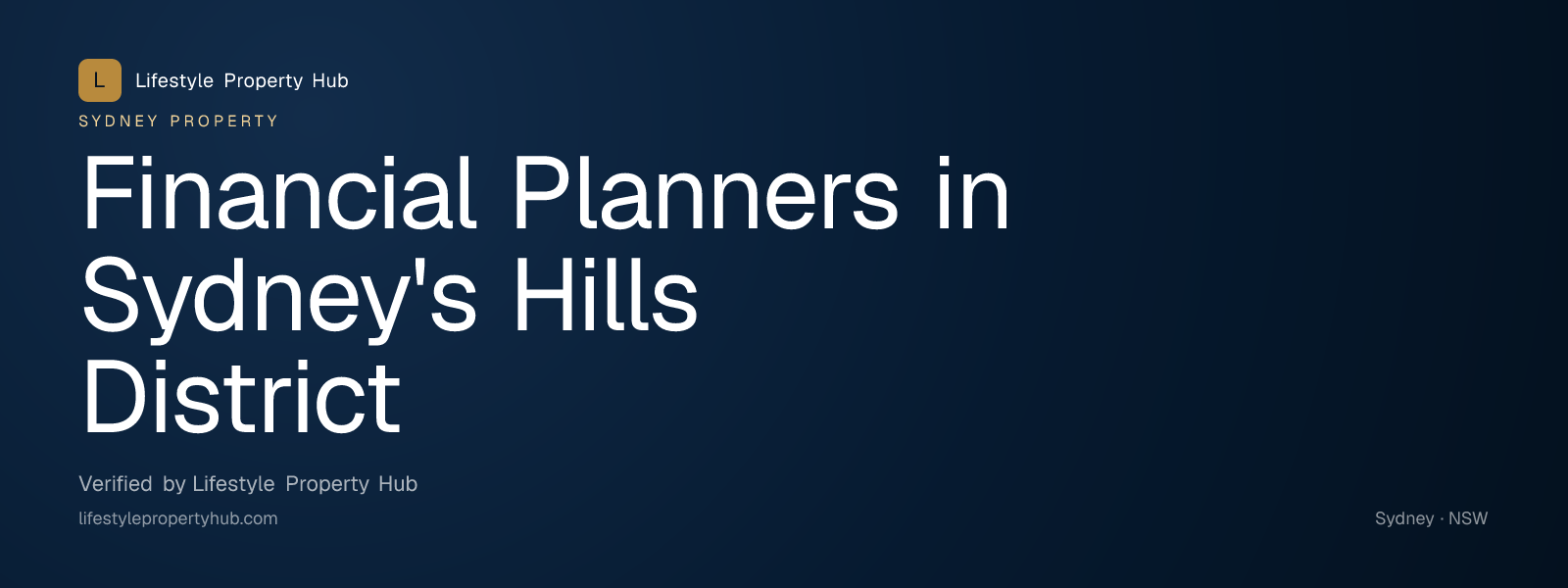 financial planners hills district sydney