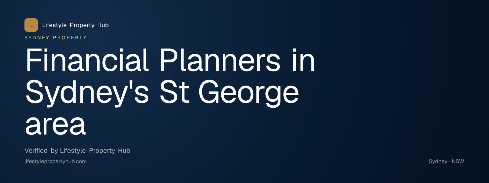 financial planners st george sydney