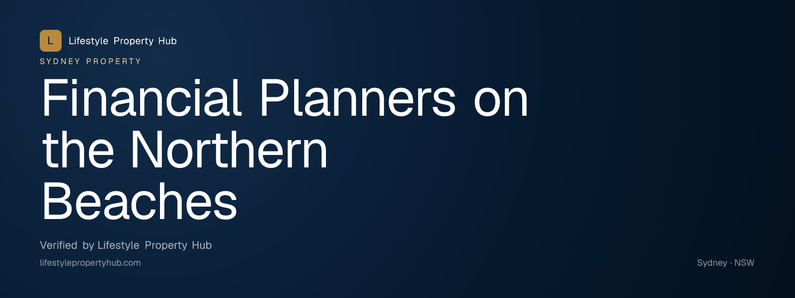 financial planners northern beaches sydney