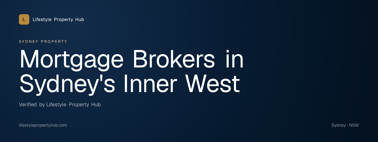 mortgage brokers inner west sydney