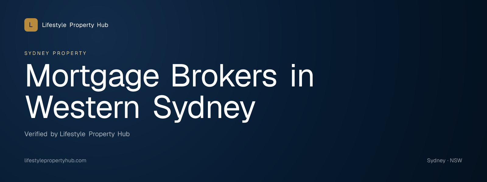 mortgage brokers western sydney sydney