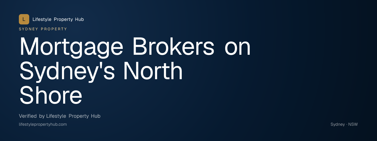 mortgage brokers north shore sydney