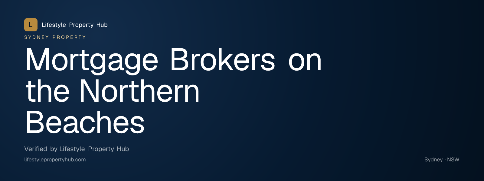 mortgage brokers northern beaches sydney