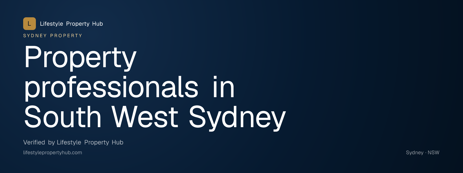 property professionals south west sydney sydney