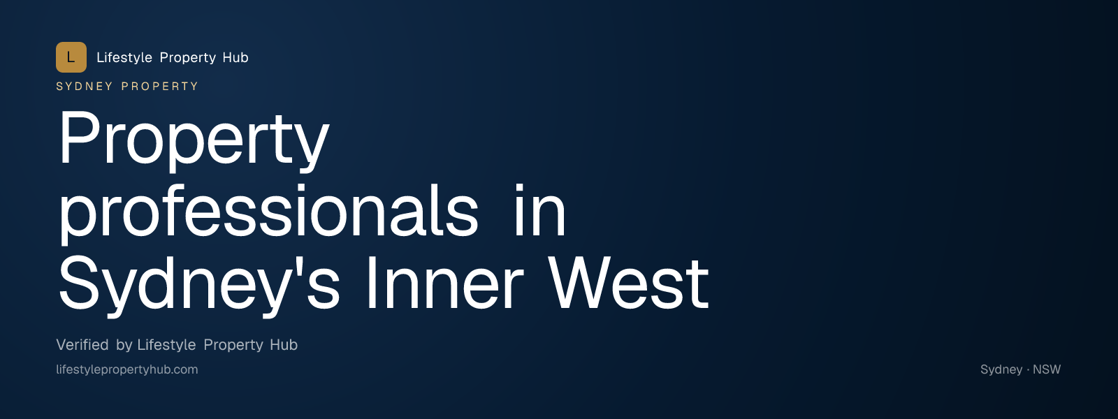 property professionals inner west sydney