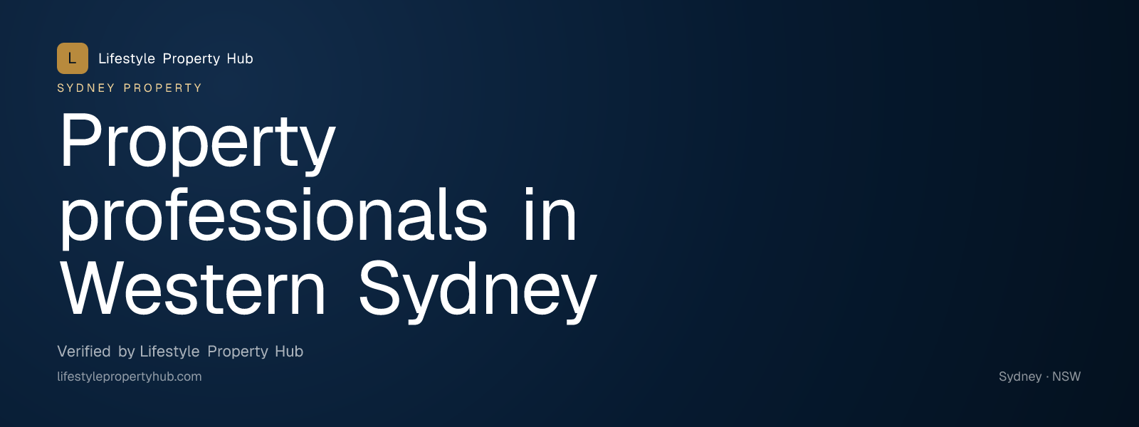 property professionals western sydney sydney