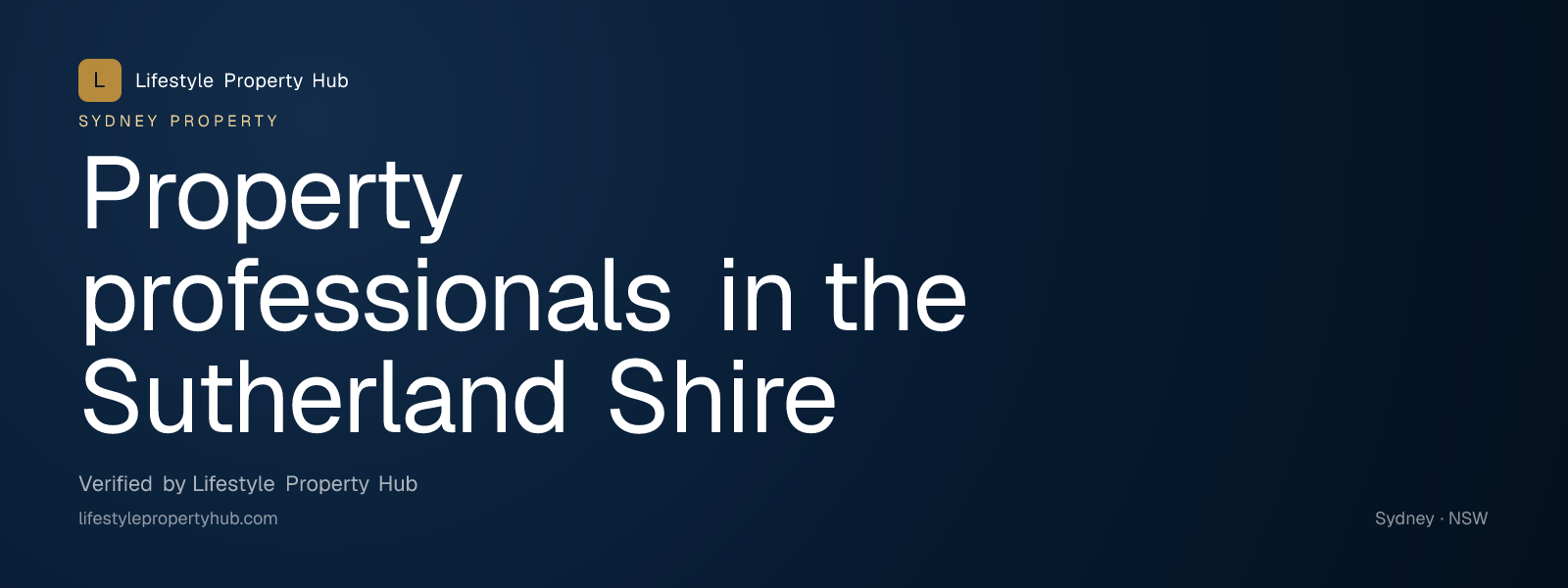 property professionals sutherland shire sydney