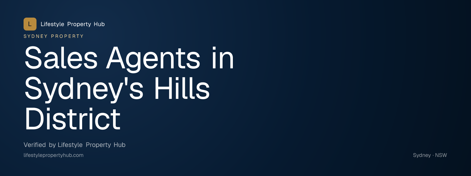 sales agents hills district sydney