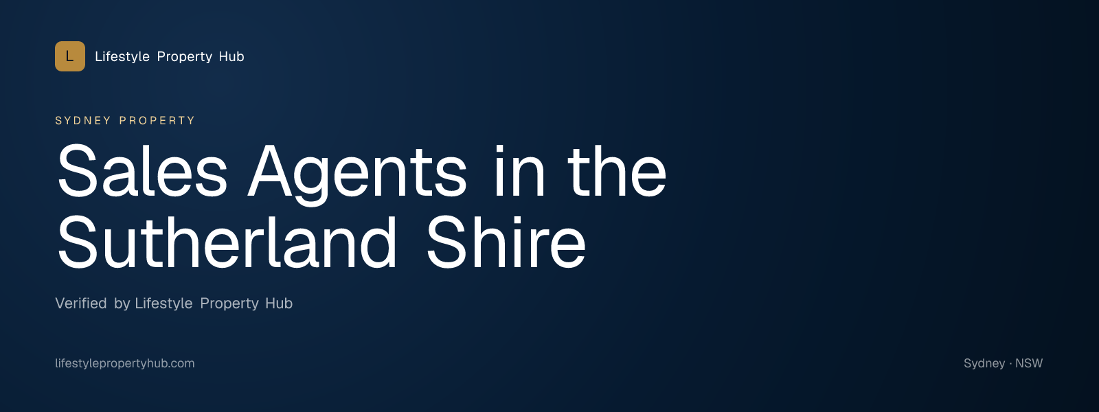 sales agents sutherland shire sydney