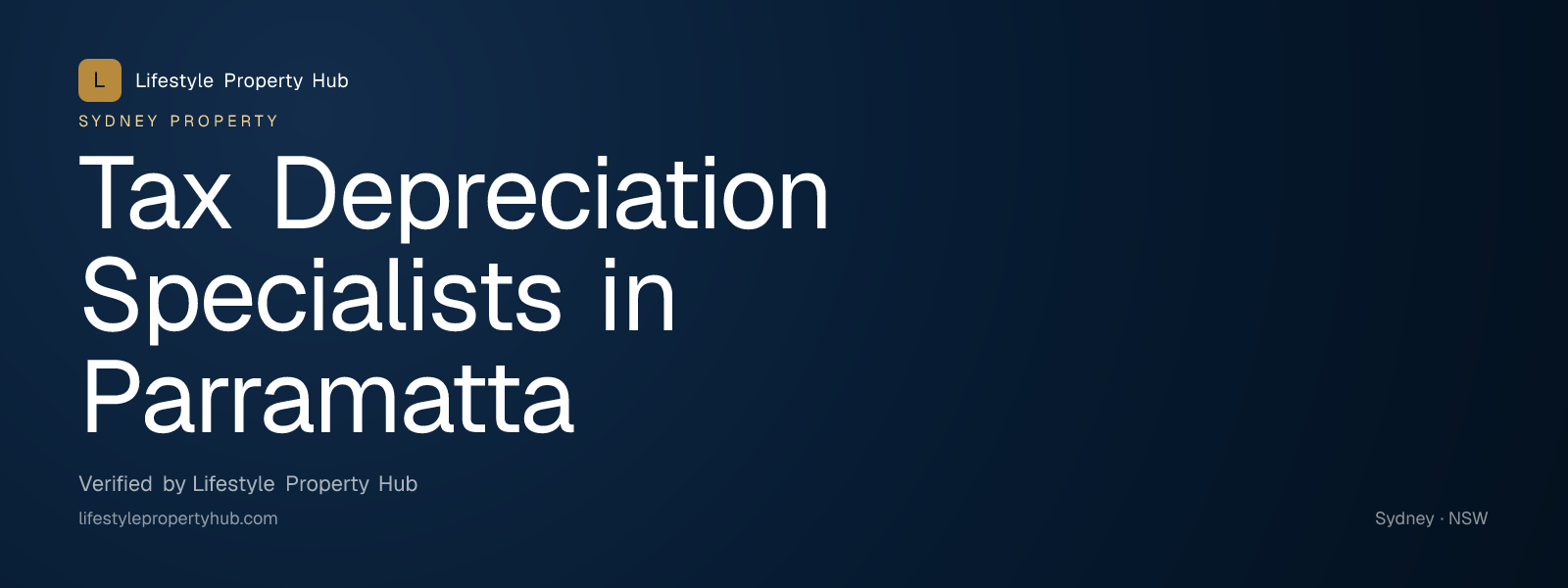 tax depreciation specialists parramatta sydney