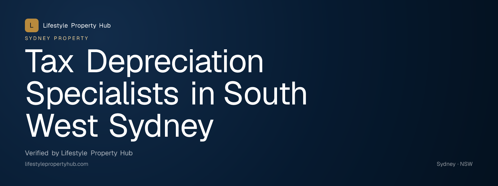 tax depreciation specialists south west sydney sydney
