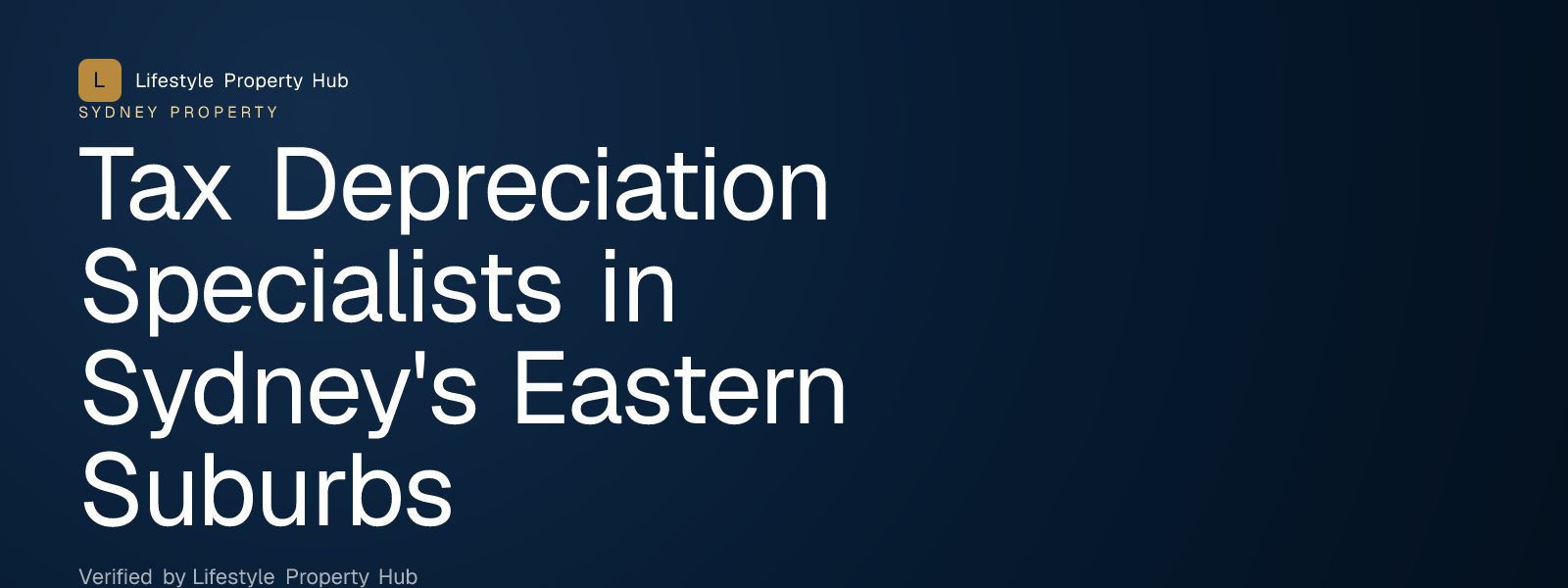 tax depreciation specialists eastern suburbs sydney
