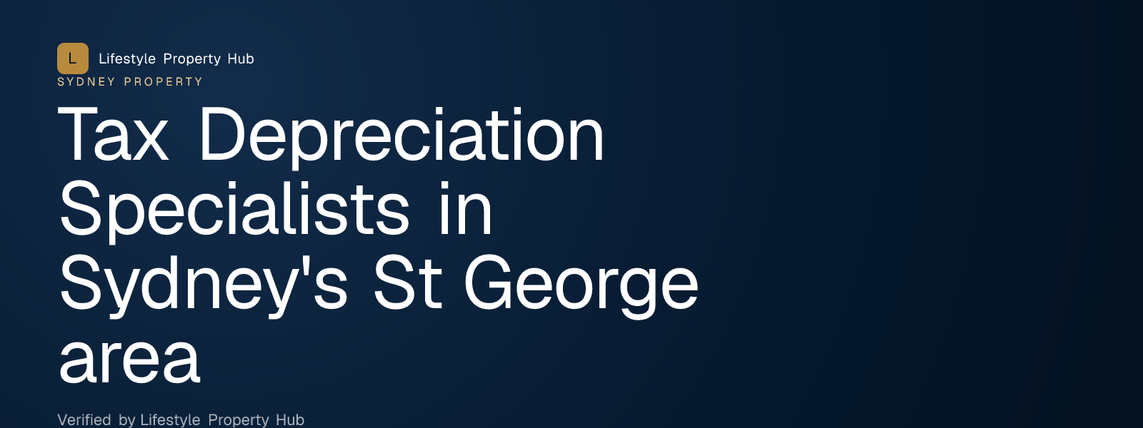 tax depreciation specialists st george sydney