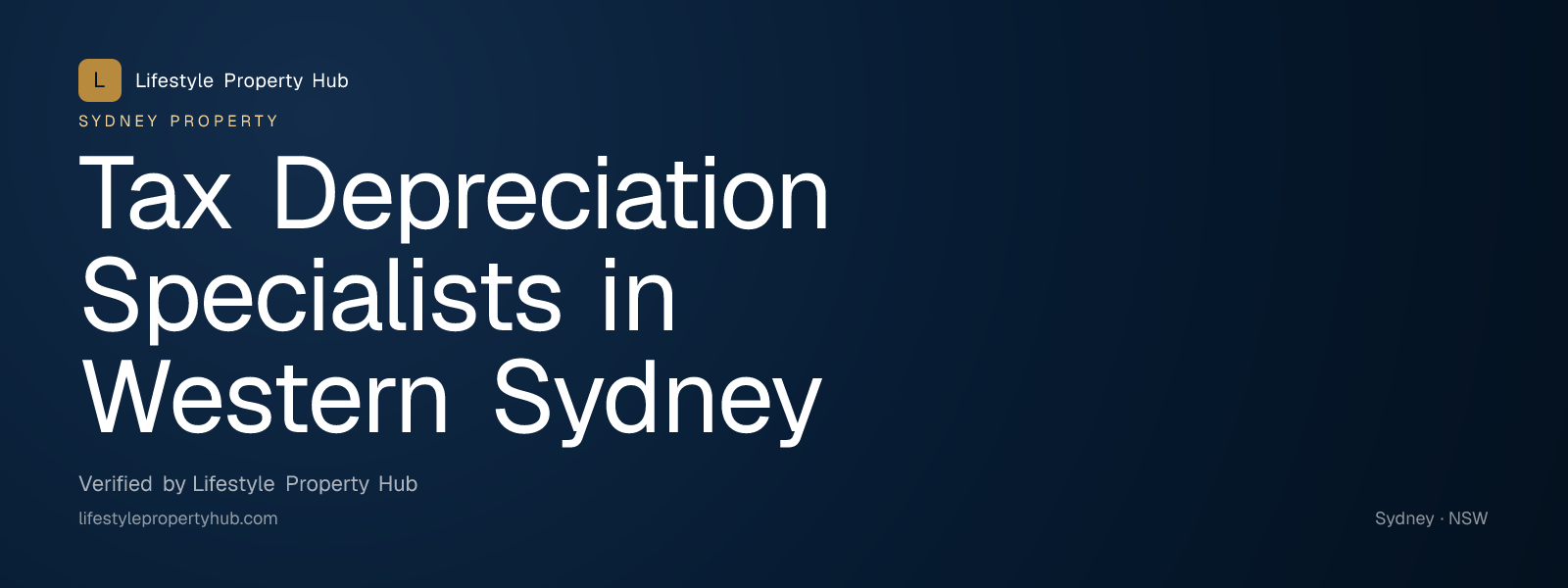 tax depreciation specialists western sydney sydney